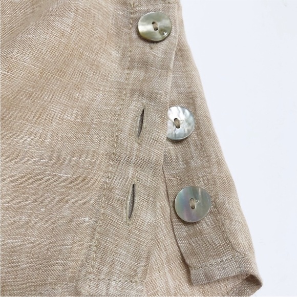 Sigrid Olsen•Linen V-Neck‎ Popover Tunic Top•Sz Small - Picture 4 of 11